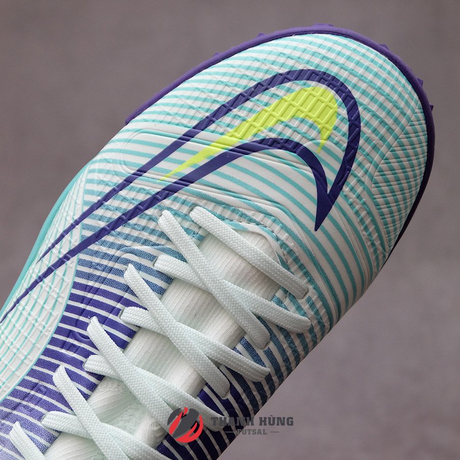 GIÀY ĐÁ BÓNG CHÍNH HÃNG NIKE MERCURIAL SUPERFLY 8 CR7 ACADEMY TF - DN3789-375 - XANH NHẠT