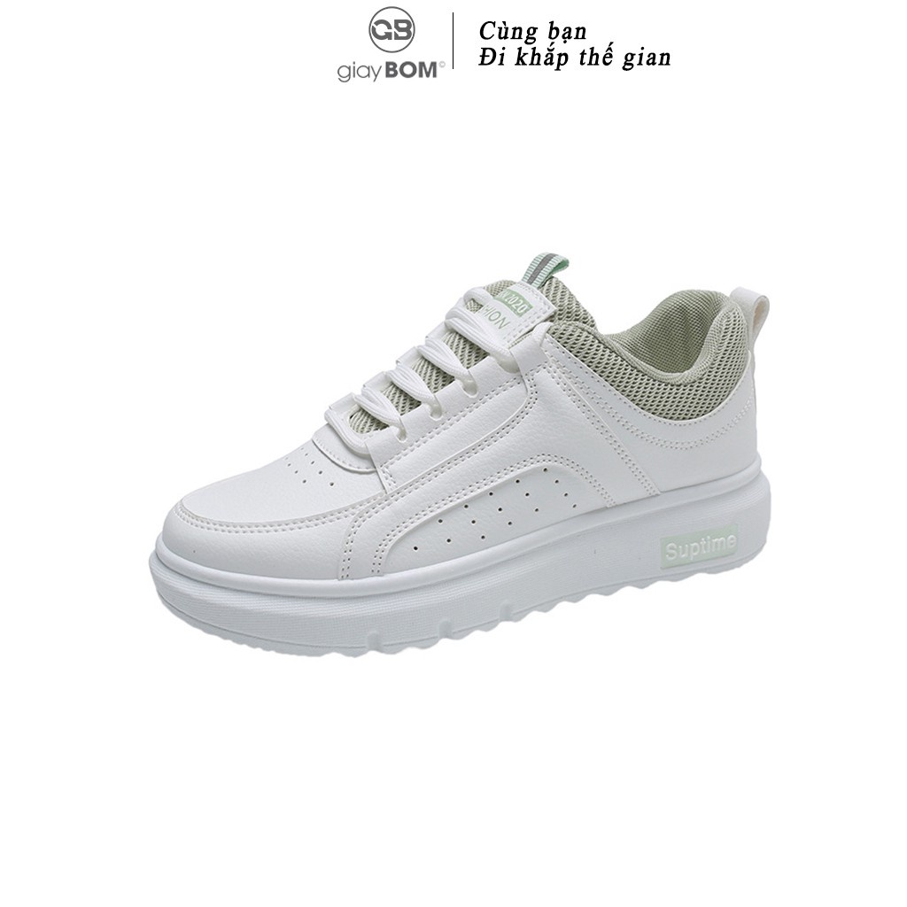 Giày bata nữ giayBOM Classics thiết kế đơn giản đế cao 3 cm B1133 - Hàng nhập khẩu
