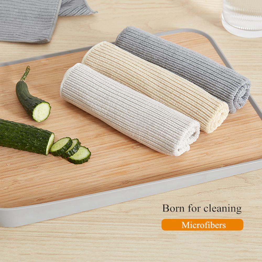 NICKOLAS Khăn Lau Chén Dĩa Bằng Vải Sợi Nhỏ Tiện Dụng Cho Nhà Bếp / Phòng Tắm