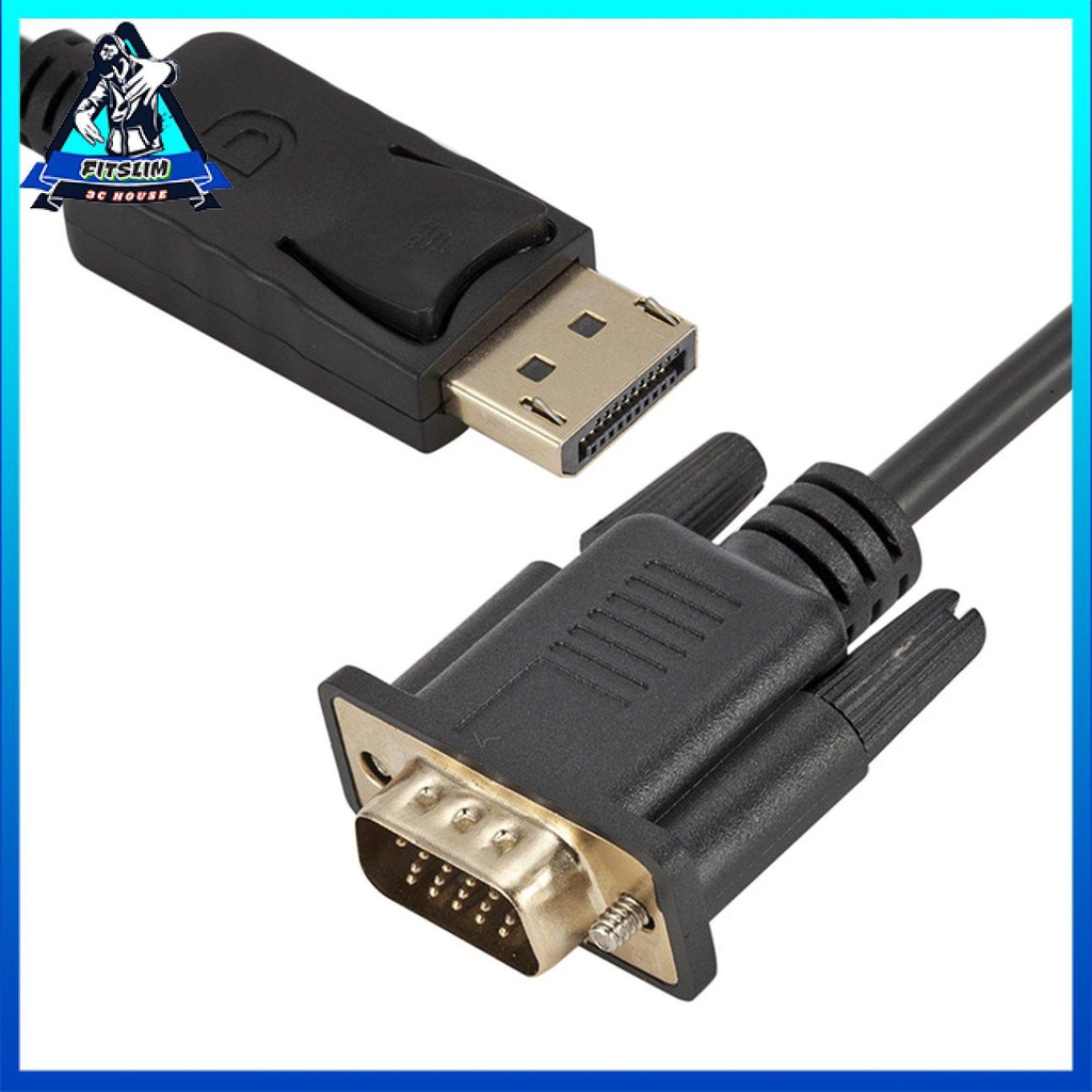 Bộ chuyển đổi Displayport sang Vga chuyển đổi đầu cắm Dp sang cổng Vga hiển thị 1080P