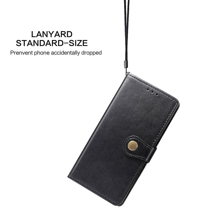 Lekaari IPHONE Bao Da Nắp Gập Màu Trơn Phong Cách Retro Cho Iphone 12 Mini 11 Pro Xs Max X Xr Se 2020