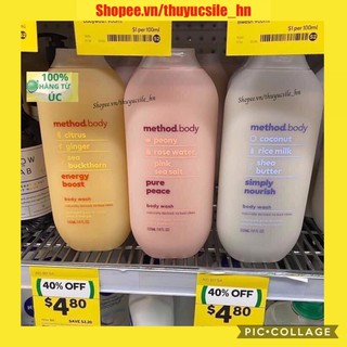 Sữa tắm Method Body Úc 535ml - [Hàng Úc, đủ bill]