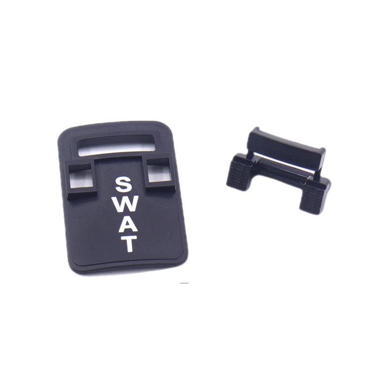 Mô Hình Lắp Ráp Mô Phỏng Quân Đội SWAT Màu Đen Có Tấm Chắn In Hình Cho Trẻ Em