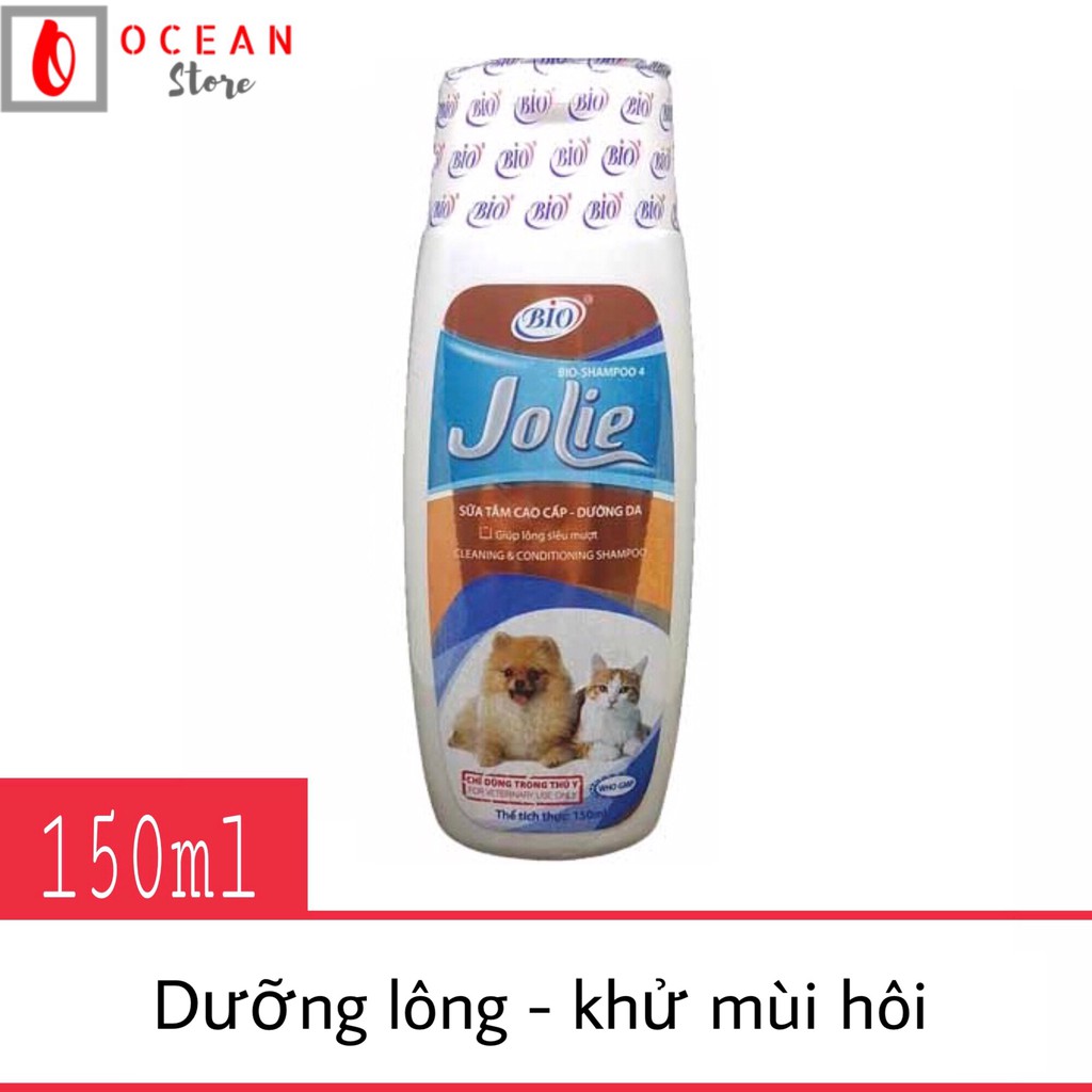 Bio Jolie 150ml - Sữa tắm dưỡng lông, khử mùi hôi cho chó mèo