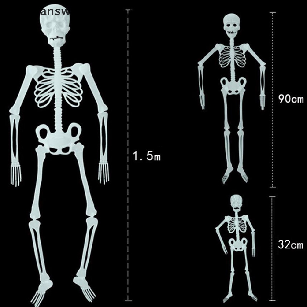 Bộ Xương Người Giả 32 / 90 / 150cm Trang Trí Halloween