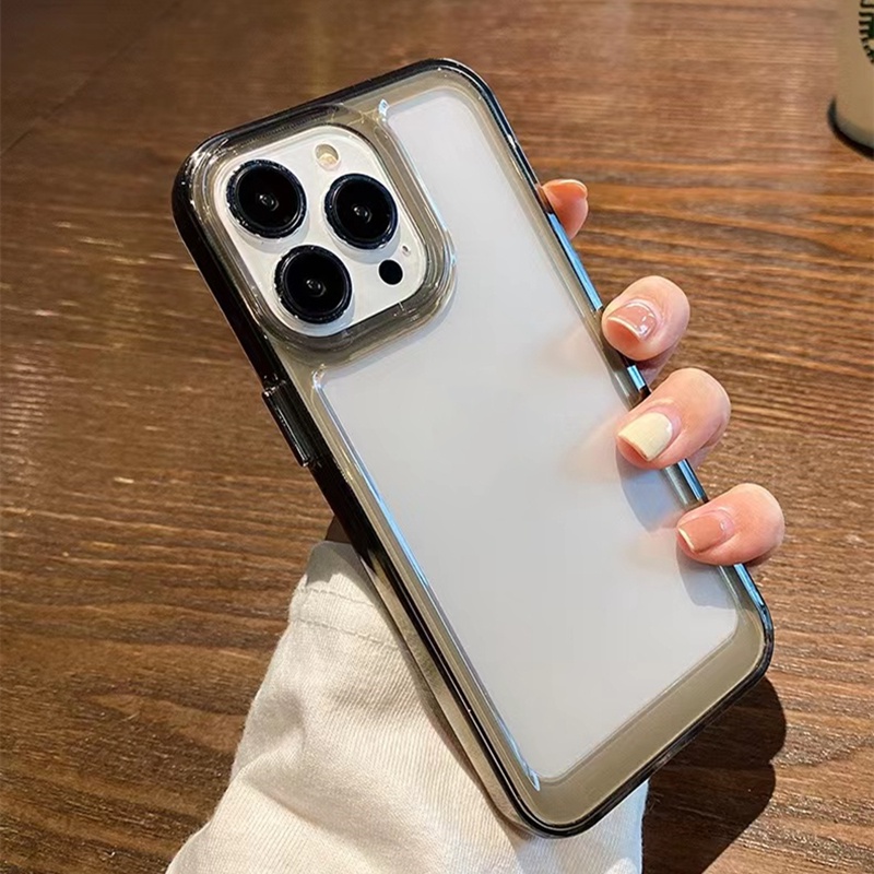 Ốp Điện Thoại Cứng Trong Suốt Chống Sốc Sang Trọng Cho iPhone 14 Plus 14 Pro Max 13 12 11 Pro Max X XR XS 7 8 Plus