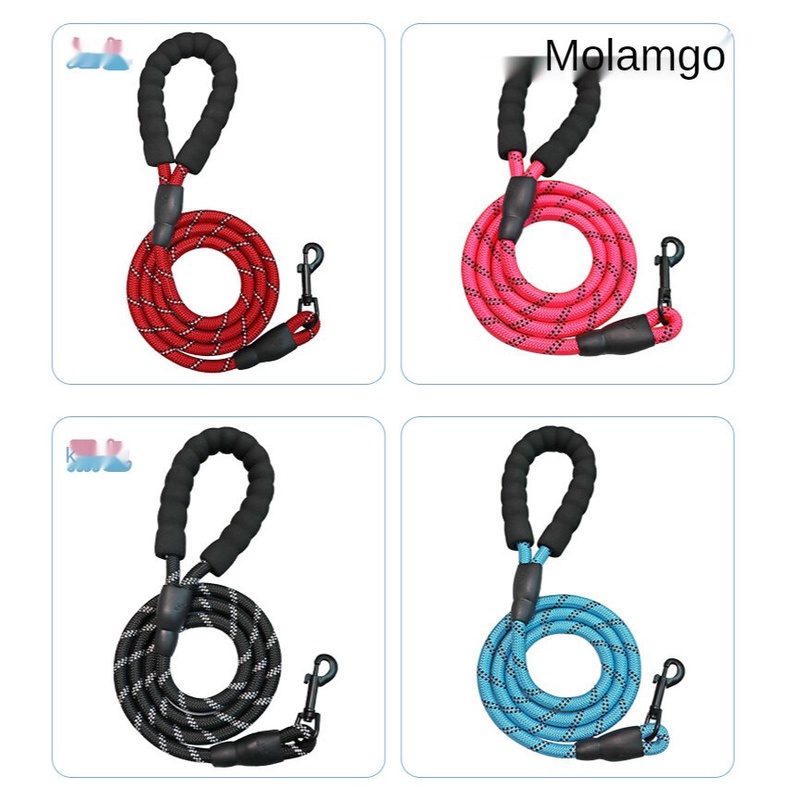 Dây Xích Thú Cưng Dây Ràng Thú Cưng đi Dạo Tích Hợp Tay Cầm Phản Quang Kích Thước 1.5m