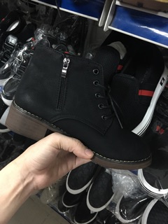 Boot cổ ngắn buộc dây gót 3p