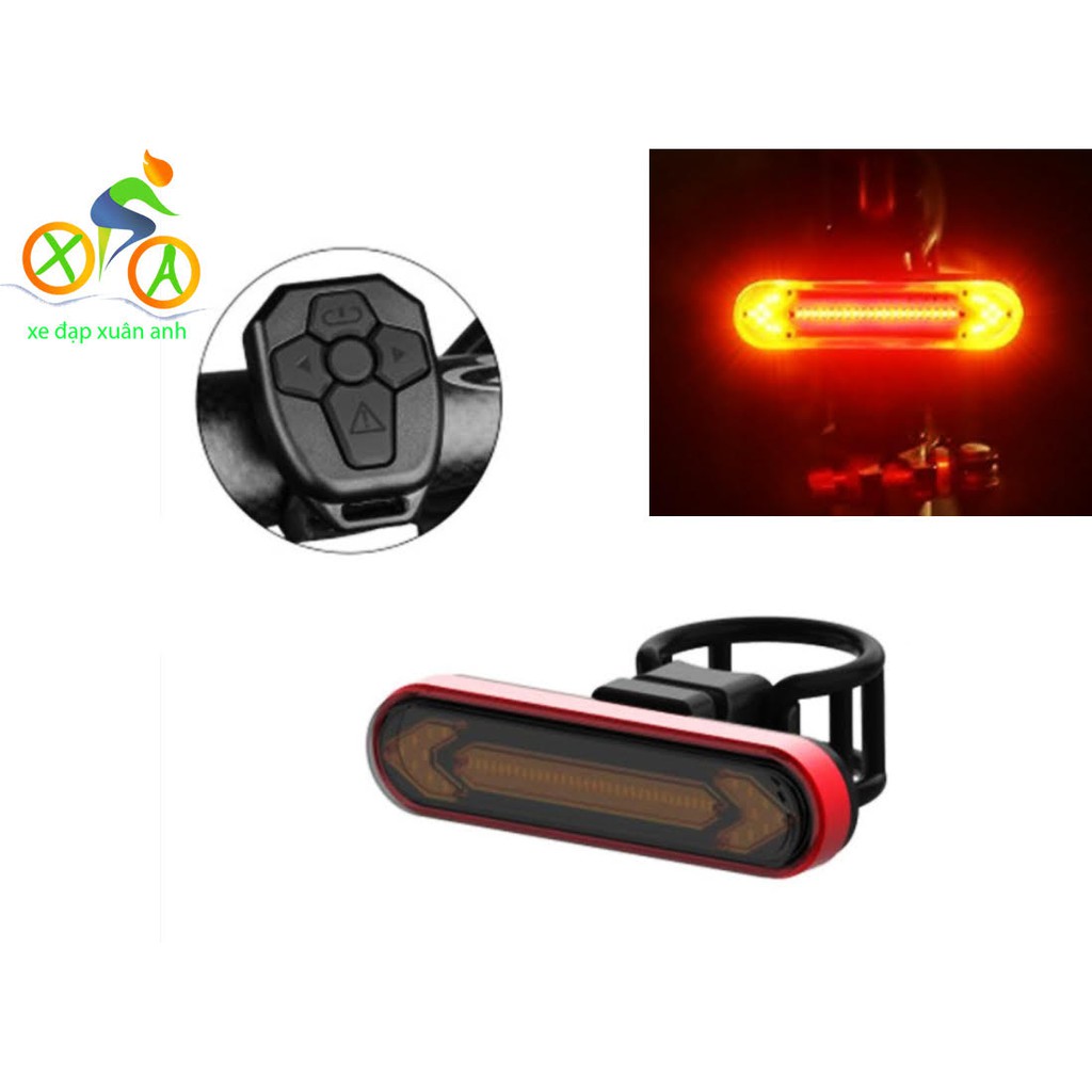 [Siêu Rẻ- Free Ship] Đèn xi nhanh xe đạp sạc USB có điều khiển chống nước
