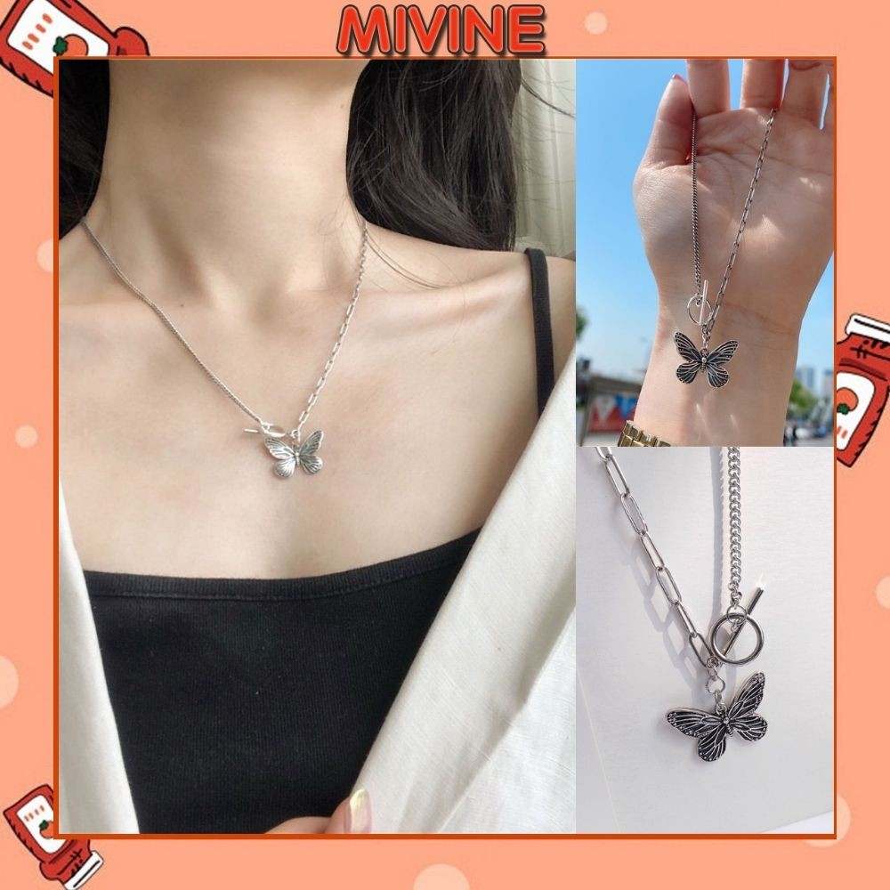 Dây chuyền Mivine mặt hình bươm bướm phong cách Hàn PK13