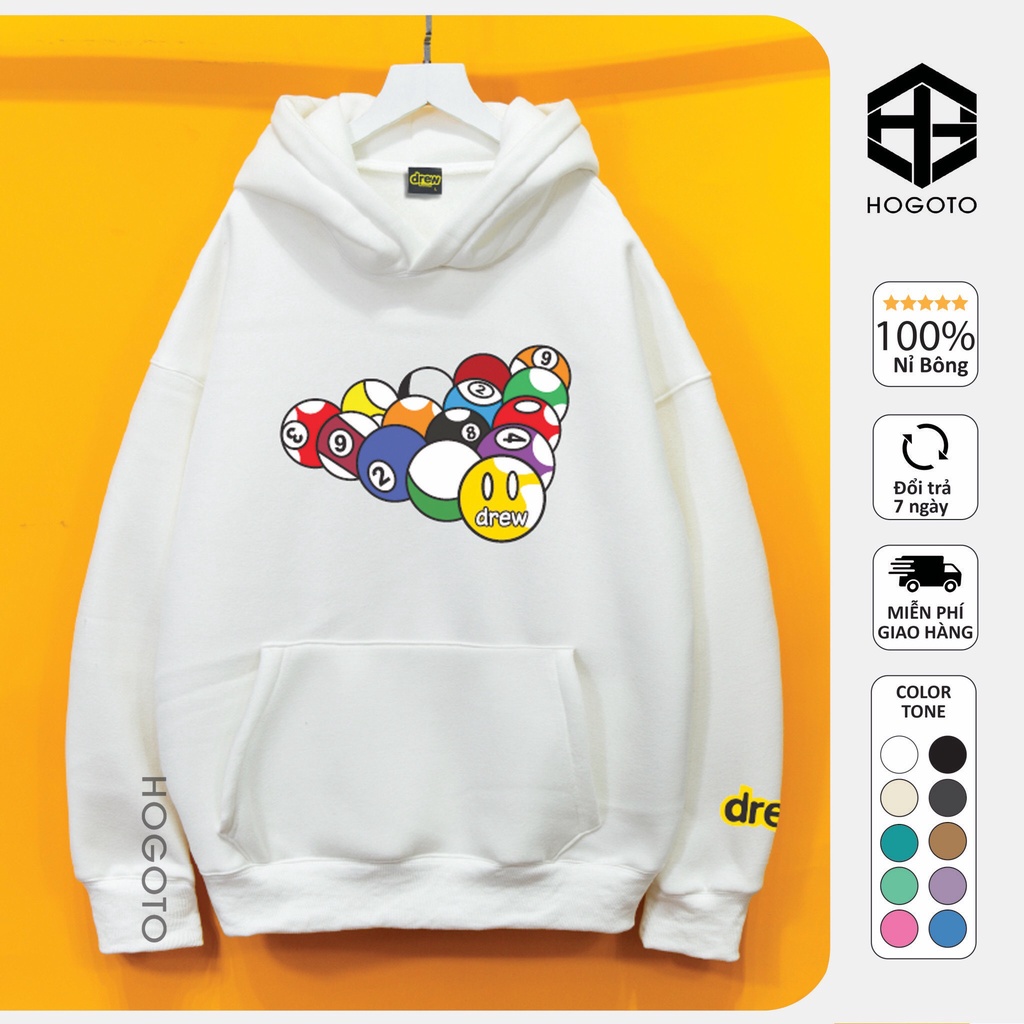 Áo nỉ Hoodie Drew Bi a Hogoto shop , Áo hoodie nỉ bông nam nữ unisex