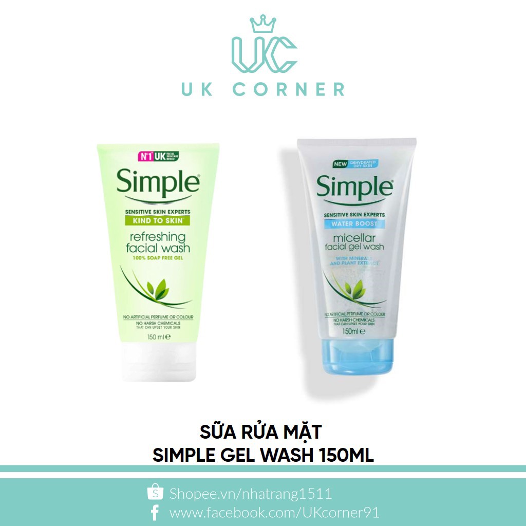 Sữa rửa mặt Simple Wash Gel | BigBuy360 - bigbuy360.vn