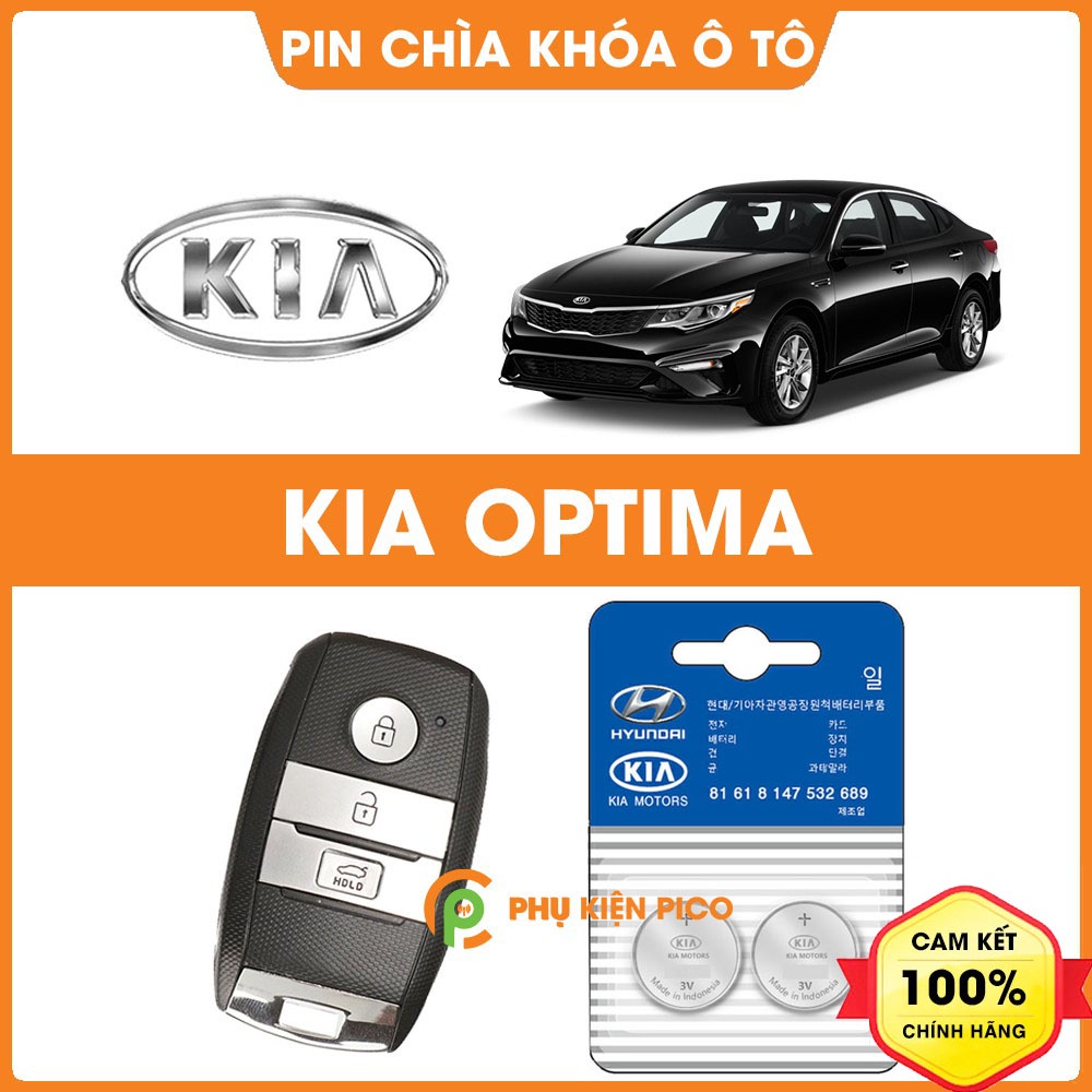 Pin chìa khóa ô tô KIA Optima chính hãng KIA sản xuất tại Indonesia 3V Panasonic