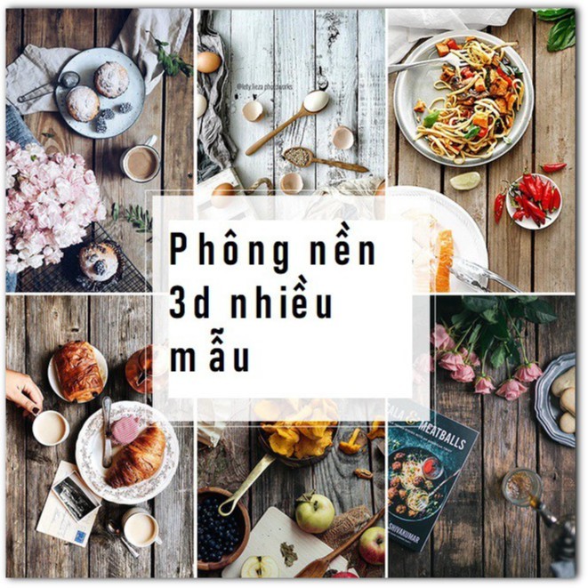 PHÔNG NỀN 3D SIÊU CHẤT LƯỢNG CHỤP ẢNH SẢN PHẨM - CHỤP QUẦN ÁO, MỸ PHẨM, ĐỒ ĂN, GIÀY DÉP...