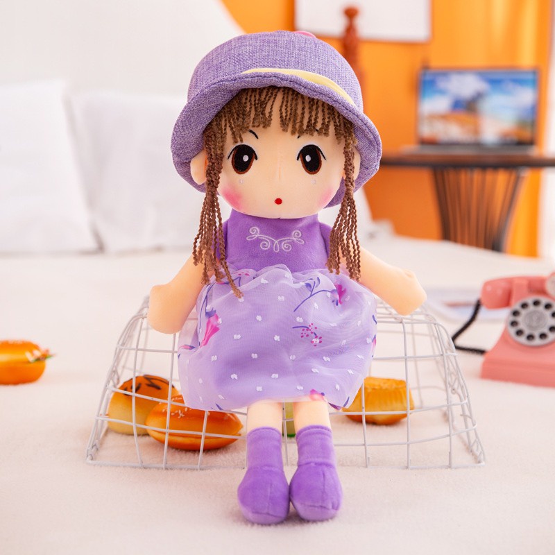 Búp Bê Mũ Thô Màu Tím 45cm
