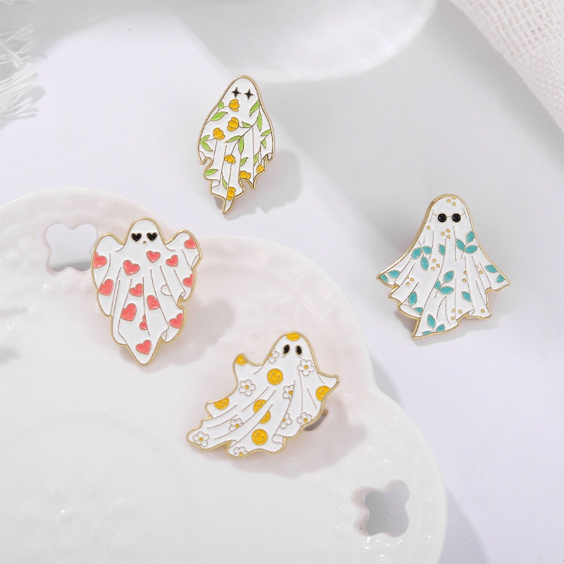 Ghim Cài Áo Hình Ma Hoạt Hình Vui Nhộn Cho Bé