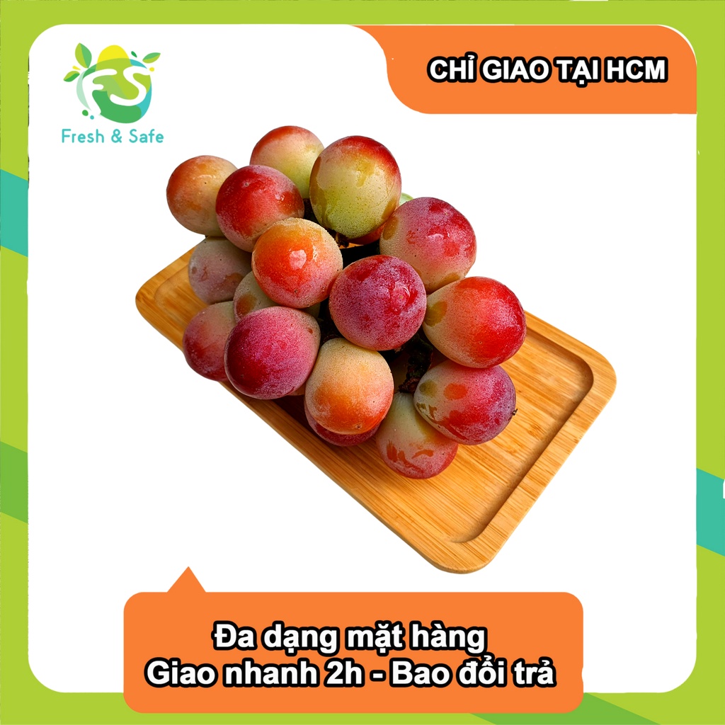 [Chỉ Giao HCM] Nho Ruby Không Hạt Nhập Khẩu - chùm 800g