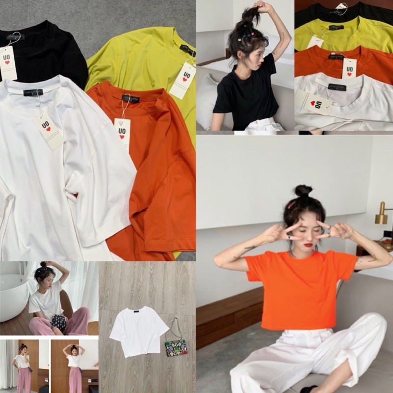✅Freeship✅ Áo thun lửng cotton. Hình thật shop chụp