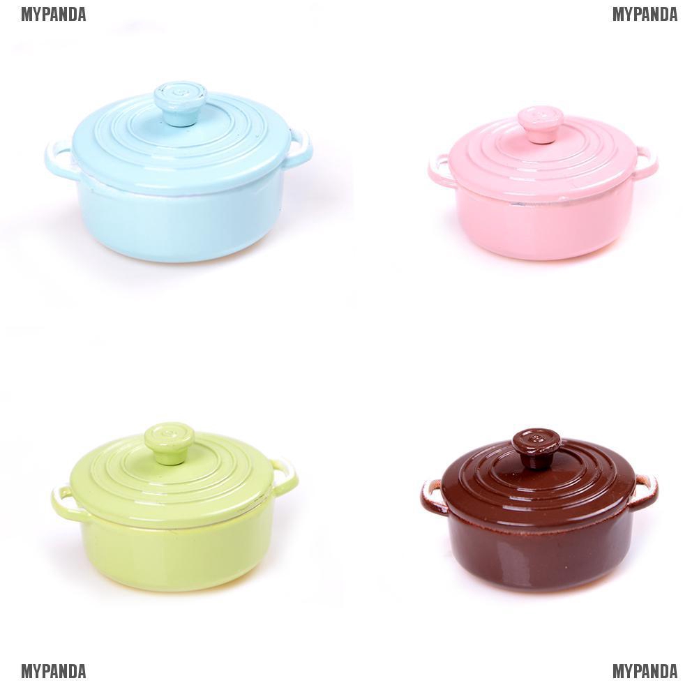 Nồi nấu trứng mini tỉ lệ 1: 12 trang trí cho nhà búp bê