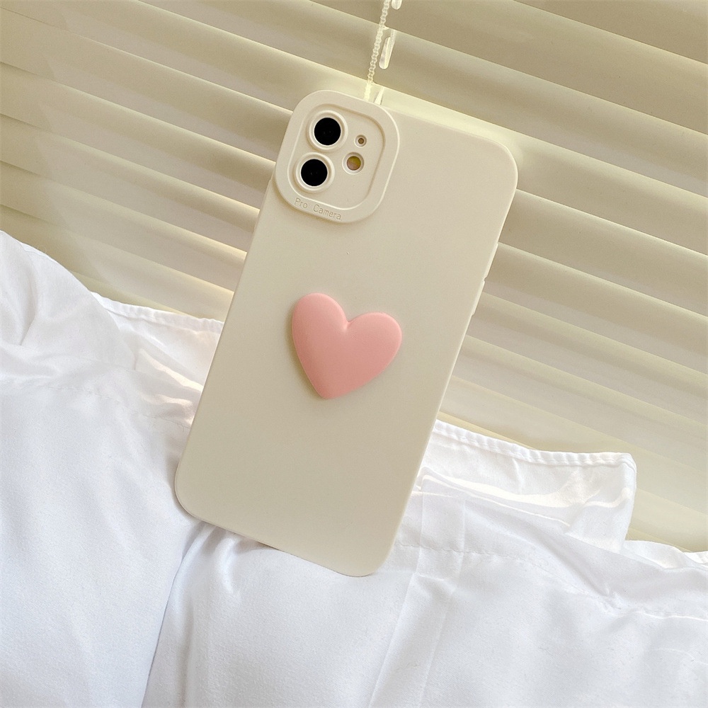 Heart Plastic Phone Cover compatible for ip13/12pro XR 7/8p 11 xs max