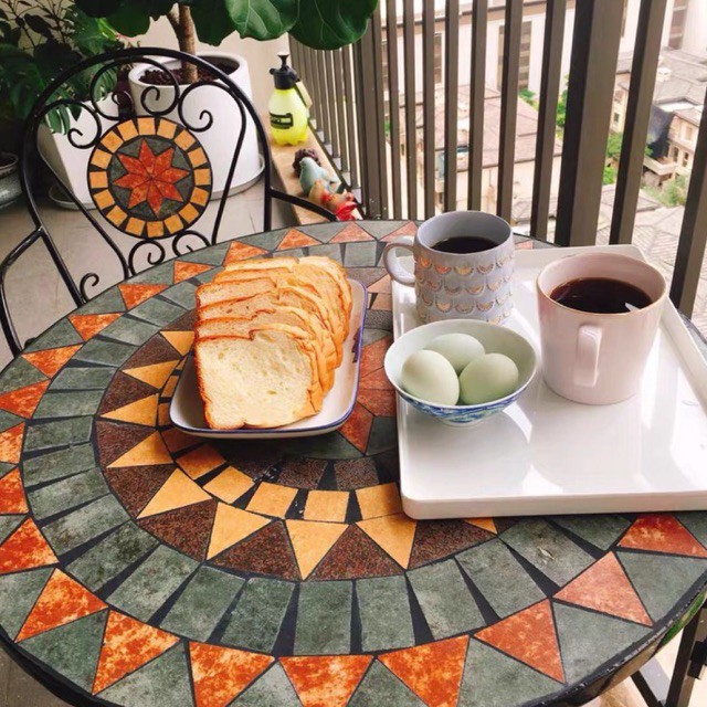 Bàn Ghế Ngoài Trời Mặt Đá Cao Cấp BG01