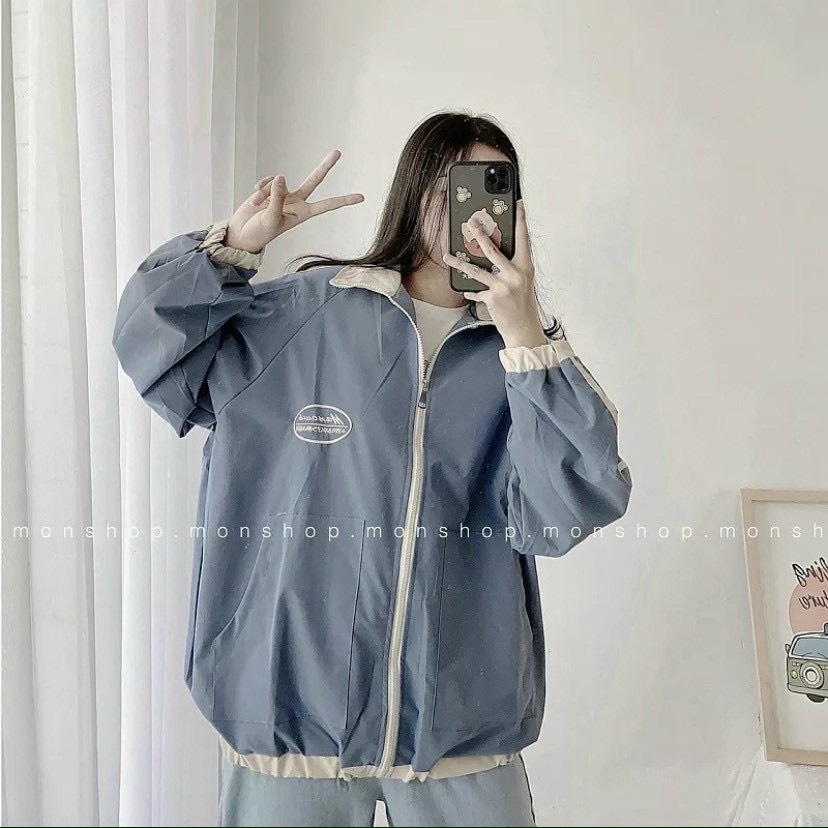 ÁO KHOÁC DŨ NỮ HAI LỚP CHẤT LIỆU DÙ NGOẠI MERO CAO CẤP CỔ CAO CHỐNG NẮNG ĐI MƯA CAO CẤP