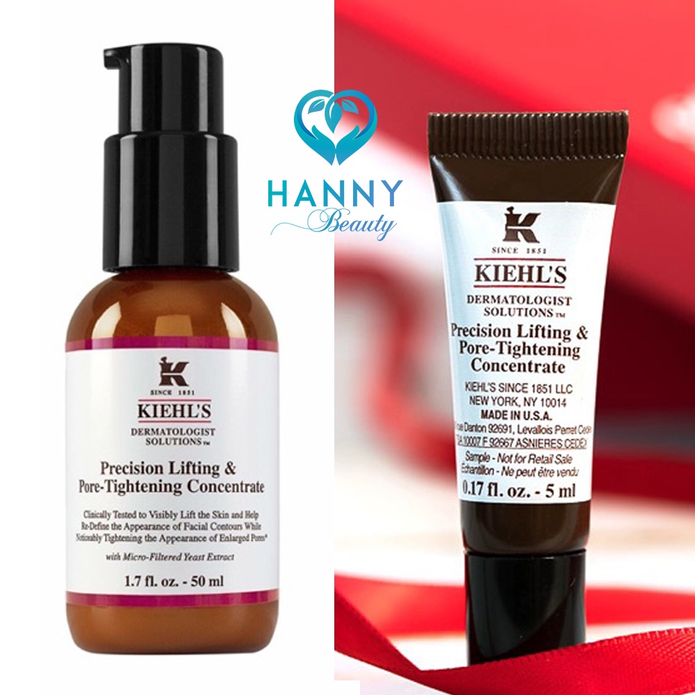 Serum Se Khít Lỗ chân Lông Kiehl's Precision lifting & pore tightening concentrate Dạng Tuýp Mini 5ml