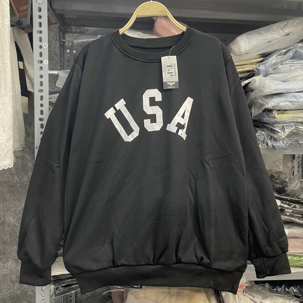 Áo Sweater Nỉ Nam Nữ Form Rộng Unisex Phong Cách Hàn Quốc Chất Dày Dặn Cực Hot  (u.sa)