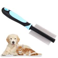 Lược chải lông 2 hàng cho chó mèo giúp loại bỏ những phần lông rụng, dễ sử dụng