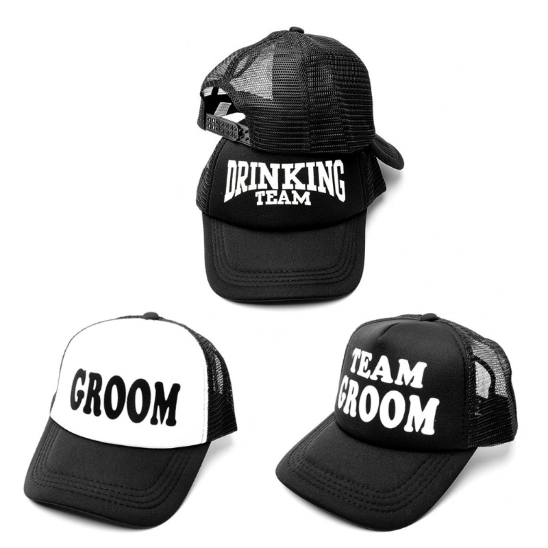 Youyo Mũ Lưỡi Trai Phối Lưới In Logo Team Trucker Phong Cách Hip Hop Cho Nam