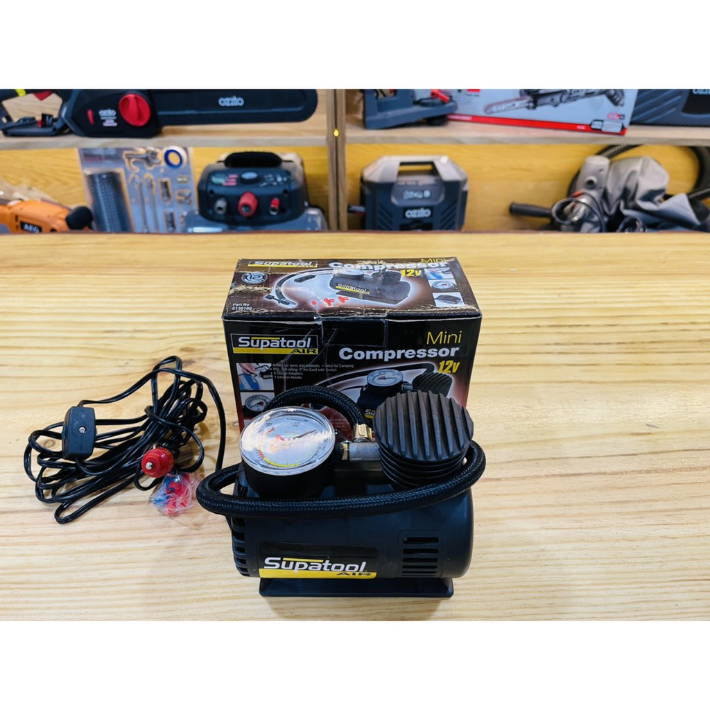 MÁY BƠM LỐP XE HƠI, XE ĐẠP, BANH, PHAO CÁC LOẠI HIỆU SUPATOOL ĐỘ MỚI 80-90% CHÍNH HÃNG NHẬP KHẨU AUSTRALIA