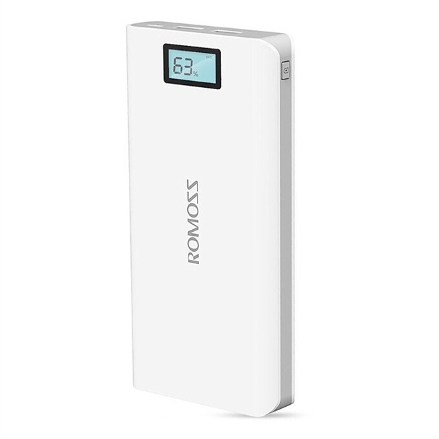 'Pin sạc dự phòng Romoss Sense 6 Plus 20.000mAh có LCD