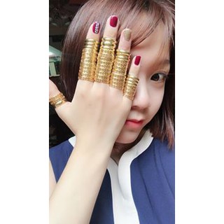 Nhẫn kim tiền - Nhẫn vàng trơn siêu đẹp