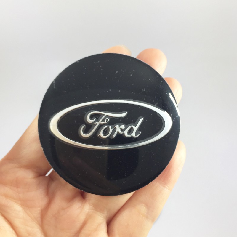 Bộ 4 miếng dán nắp giữa bánh xe kiểu logo 56mm cho xe Ford