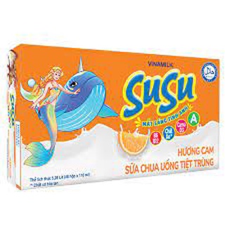 Thùng 48 hộp sữa chua uống susu hương cam