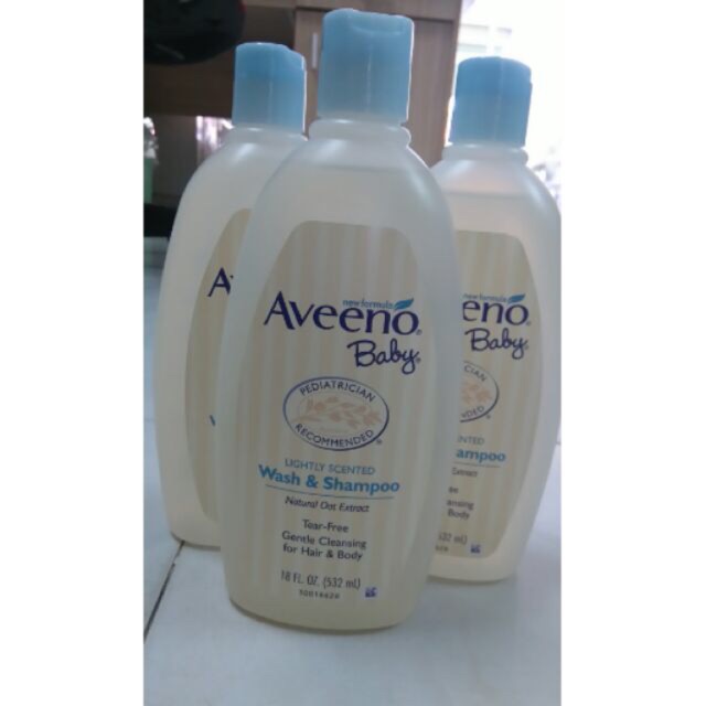 Tắm gội Aveeno Baby Wash & Shampoo 532ml