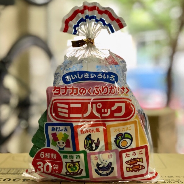 [Mã FMCG8 giảm 8% đơn 500K] Gia vị rắc cơm Tanaka Furikake 30 gói Nhật
