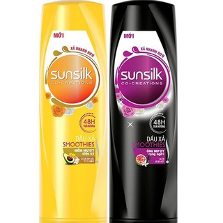 Dầu xả sunsilk mềm mượt diệu kỳ đen/vàng 320g