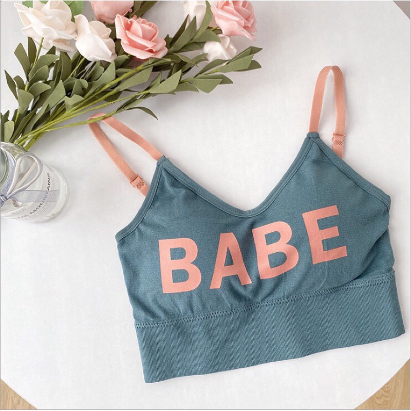 Áo Nữ Baby Cotton Chất Đẹp, Bra Nữ Chữ U Babe Siêu Cute Tập Gym, Thể Thao, Đi Biển Dạo Phố - Underwear