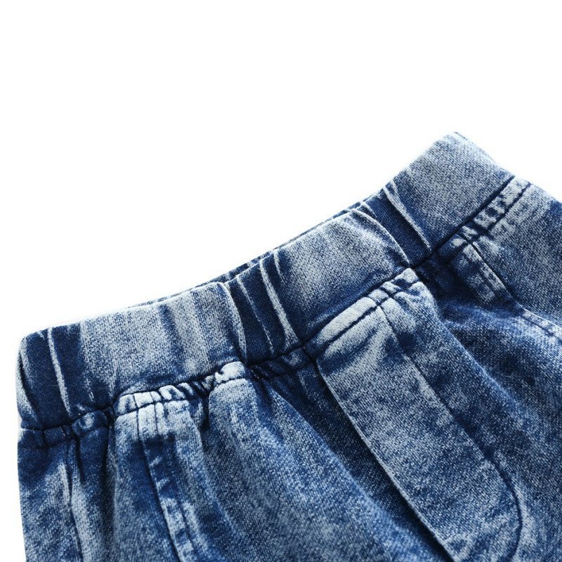 Áo khoác kiểu denim và quần dài cho bé