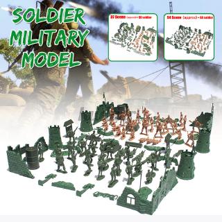 Soldier Model WW2 SceneArmy Model Brick Tank Figure Collection DIY