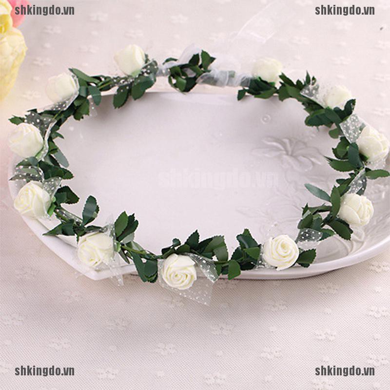 Vòng Hoa Đội Đầu Cho Cô Dâu
