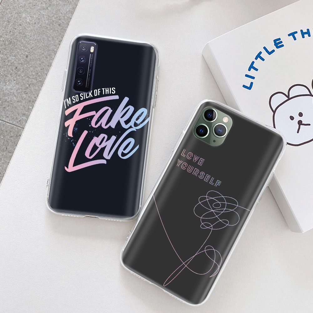 Ốp Điện Thoại Dẻo Trong Suốt Họa Tiết Hoạt Hình Love Yourself Cho Motorola Moto G4 G5 G5S G6 Play Plus Vm75