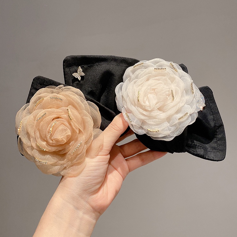 Kẹp Tóc Hình Nơ / Hoa Xinh Xắn Thời Trang Cao Cấp