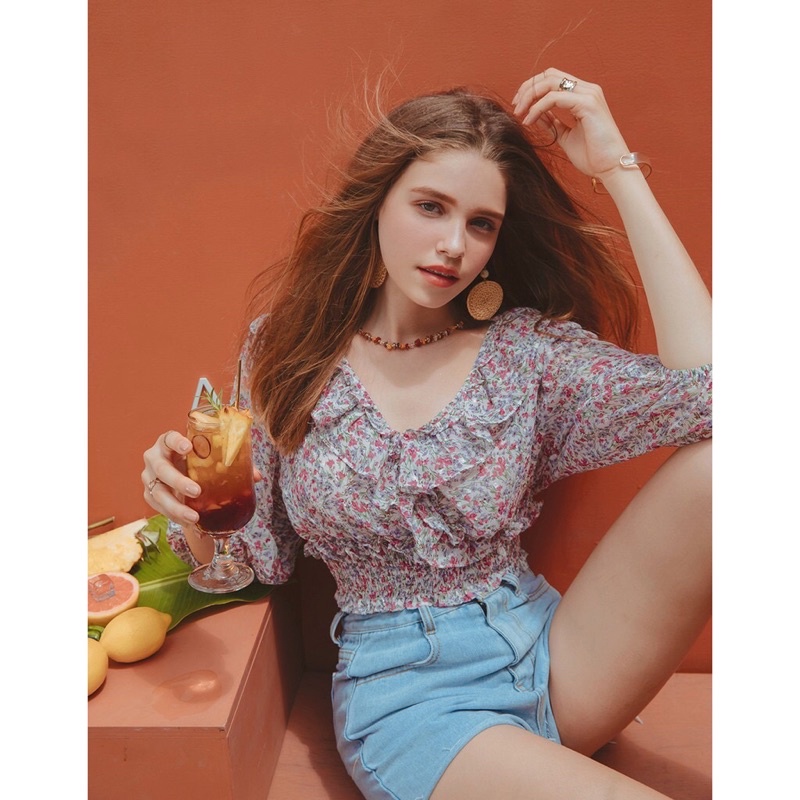 Áo hoa hãng Airspace size M