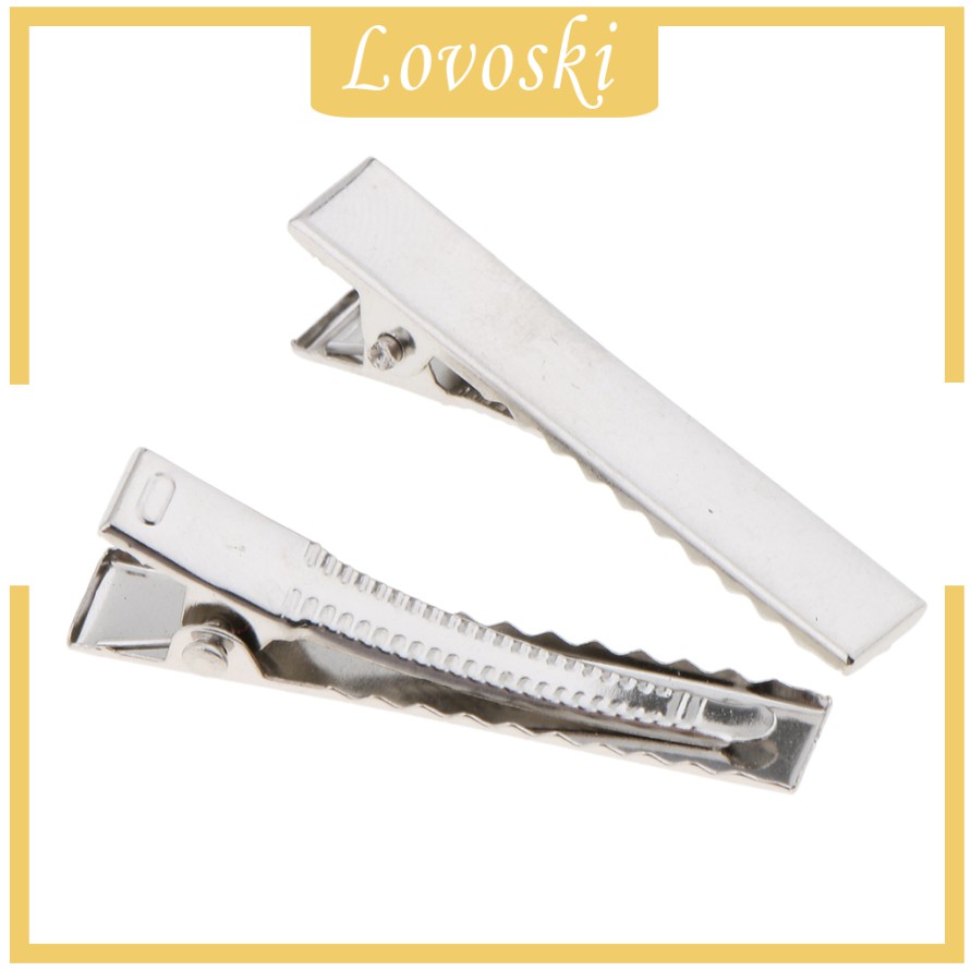 Set 100 Kẹp Tóc Cá Sấu 6x55mm Có Răng Kẹp Cho Bé