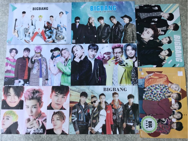 Poster Seven teen, Bigbang, T-ara, Wanna one, Got7