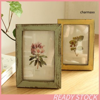 Khung ảnh 5 inch để bàn trang trí nội thất phong cách vintage làm bằng gỗ