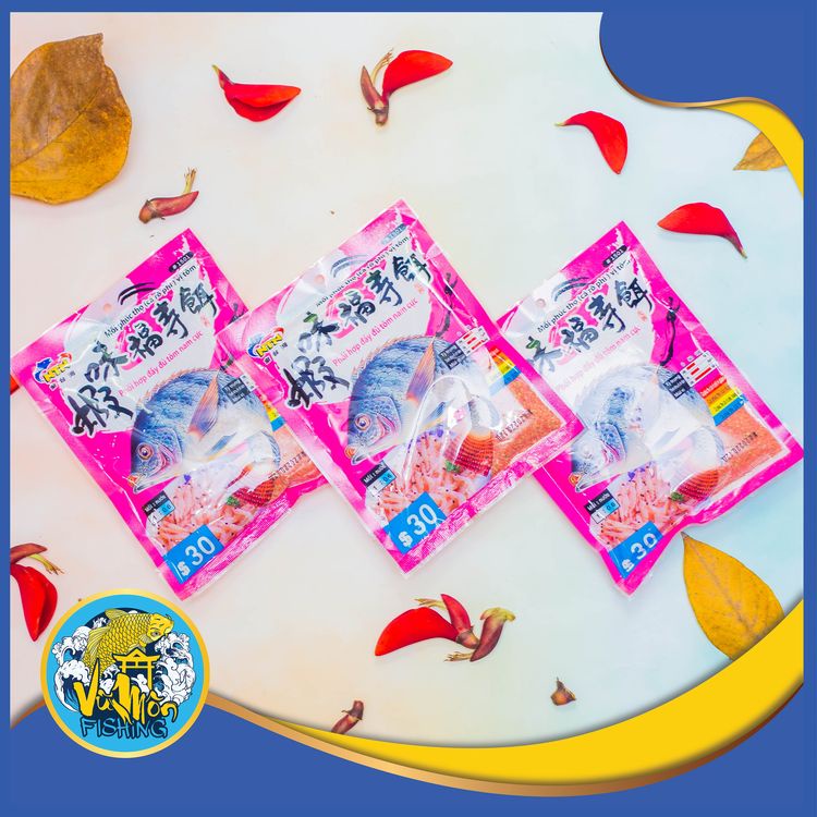 Mồi câu cá rô phi vị Tôm NTN 135g | Thính dụ cá Rô- Vũ Môn Fishing