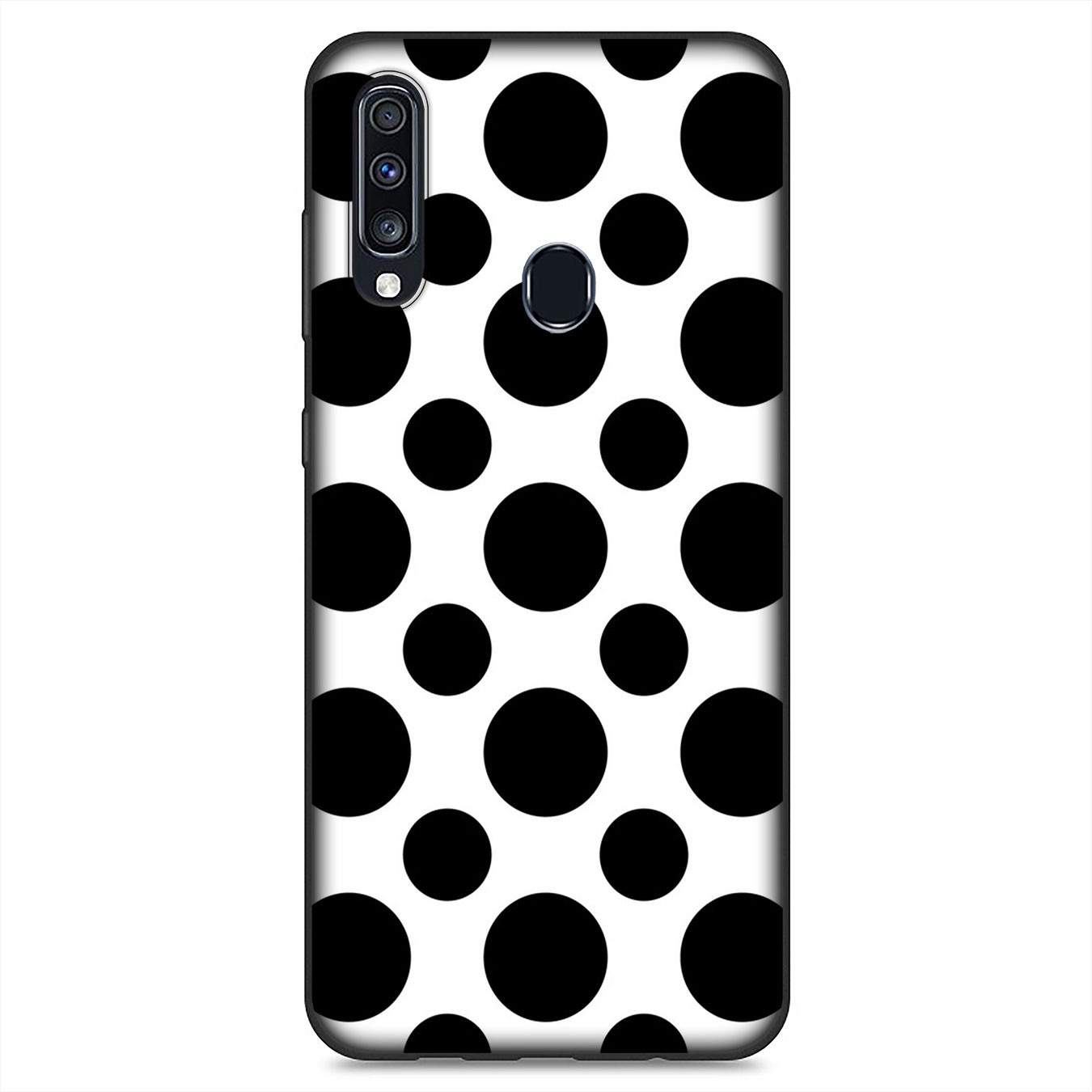 Samsung Galaxy S21 Ultra S8 Plus F62 M62 A2 A32 A52 A72 S21+ S8+ S21Plus Casing Soft Silicone Phone Case black and white Round Dots Cover